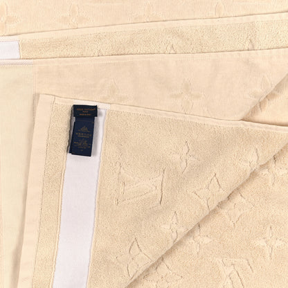 Louis Vuitton Cotton Monogram Classic Beach Towel Beige 3 of 3