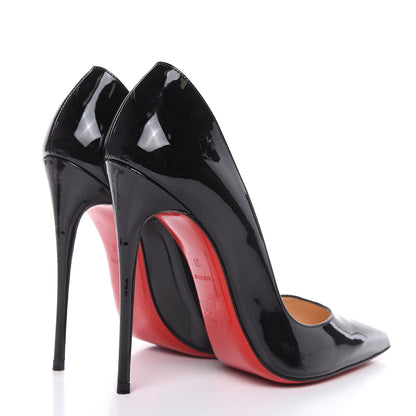 Christian Louboutin Patent So Kate 120 Pumps 38 Black 4 of 11