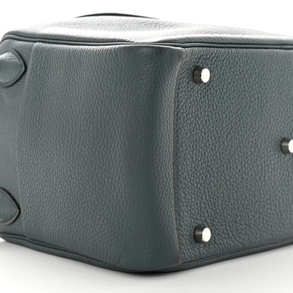 Hermes Taurillon Clemence Lindy 30 Bleu Orage 9 of 12