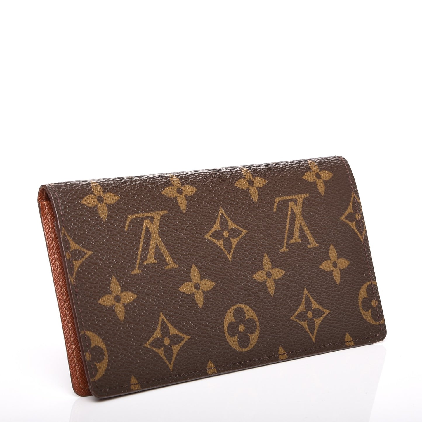Monogram Simple Checkbook Holder Wallet Cover