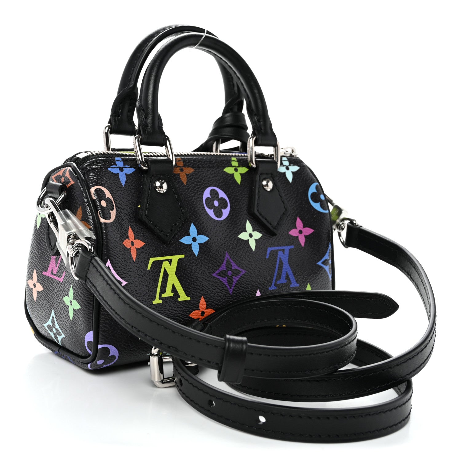 Louis Vuitton LV x TM Monogram Multicolor Nano Speedy Black 3 of 9