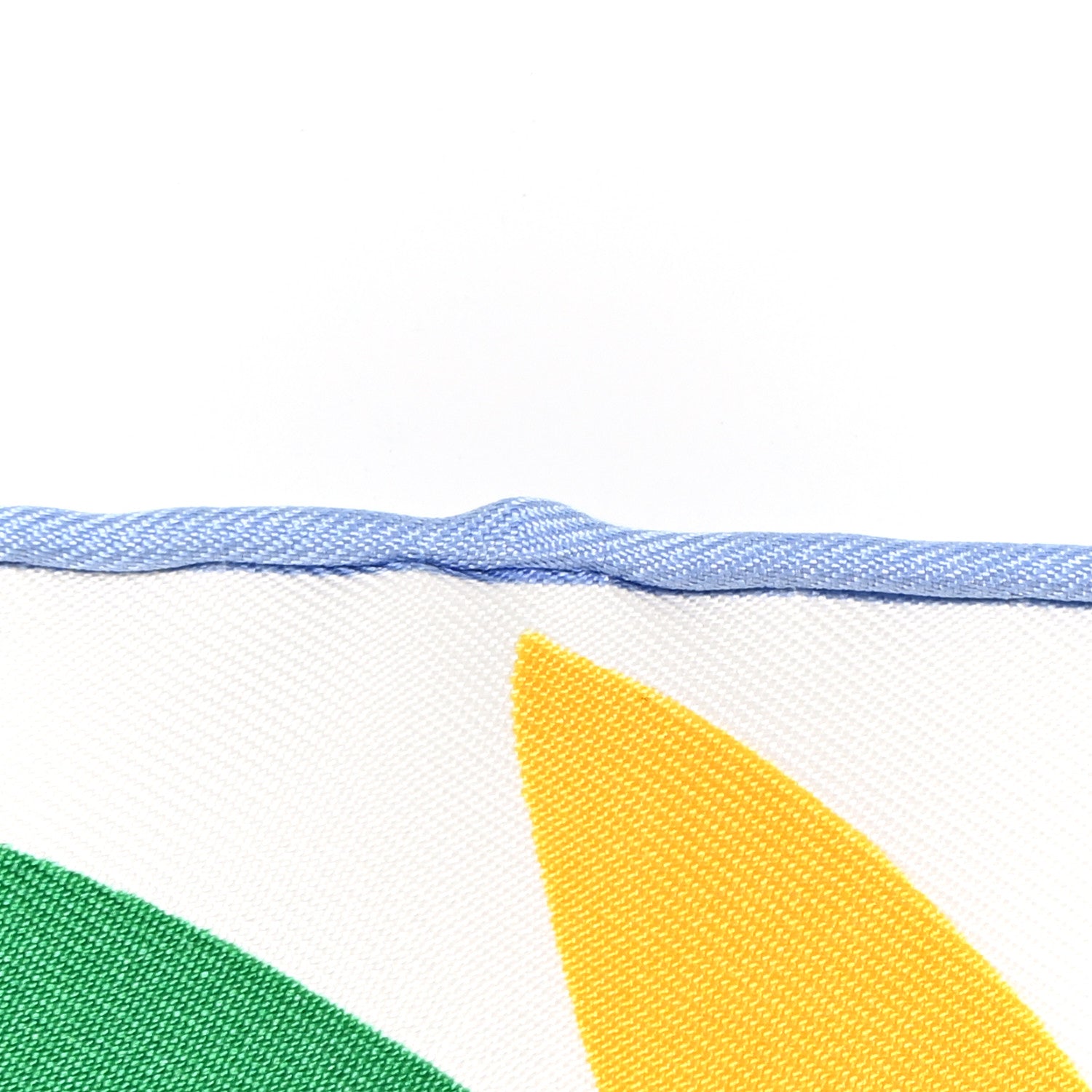 Hermes Silk Parade En Fanfare Detail Scarf 45 White Vert Multicolor 6 of 12