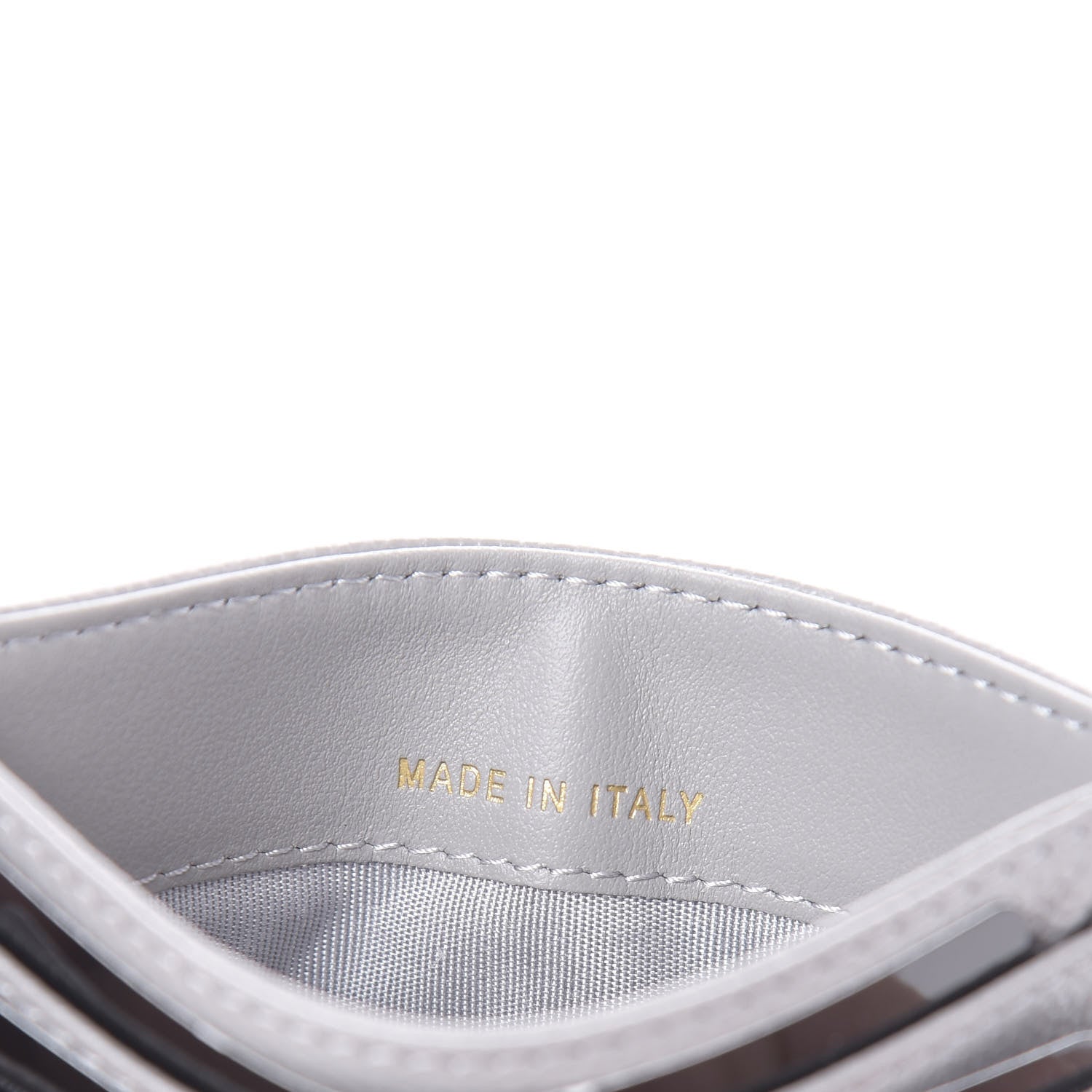 Chanel Caviar Quilted Boy Card Holder Grey 7 of 9