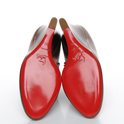 Christian Louboutin Nappa Belle Zeppa 100 Wedge Ankle Boots 39 Brown 5 of 9