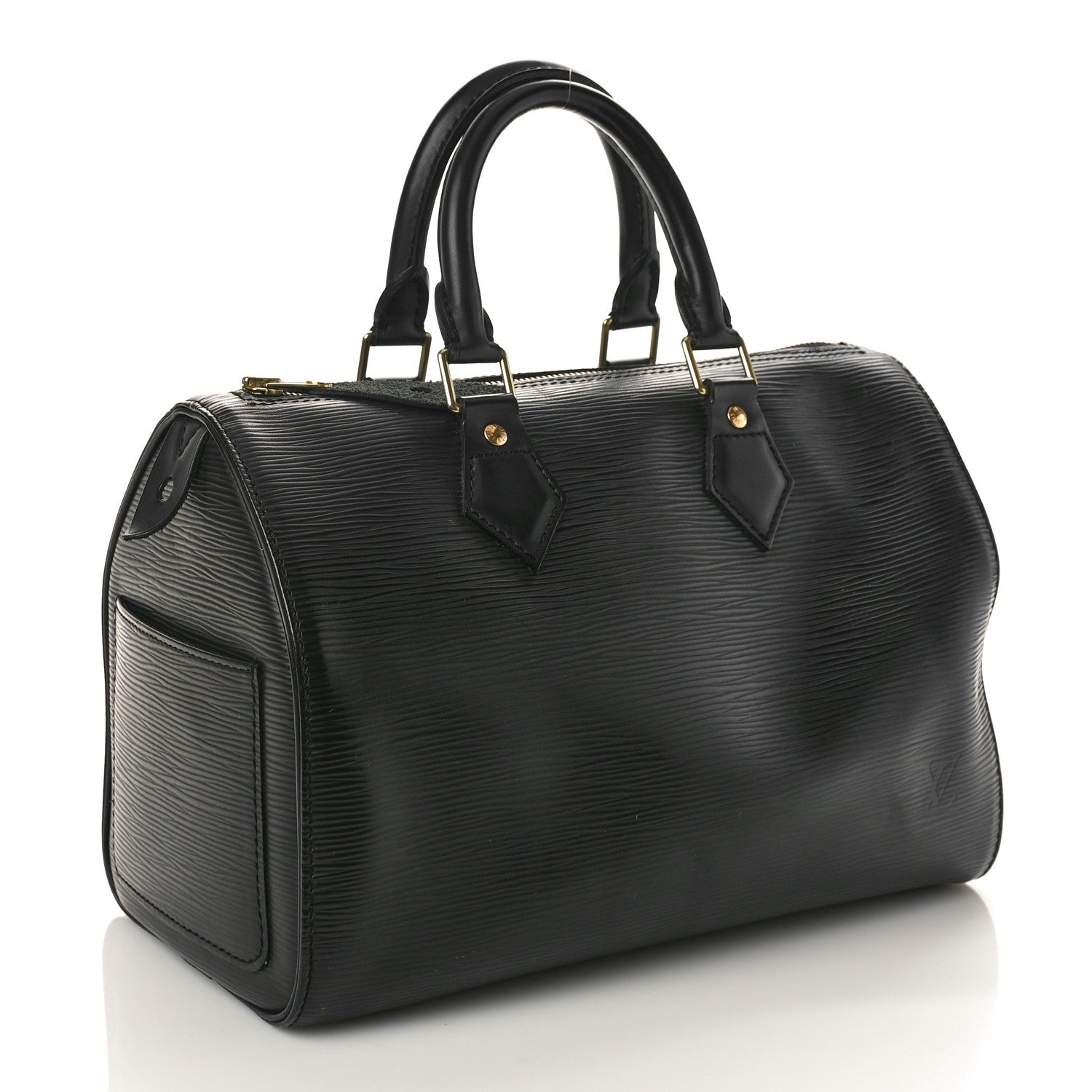 Louis Vuitton Epi Speedy 25 Black 2 of 10