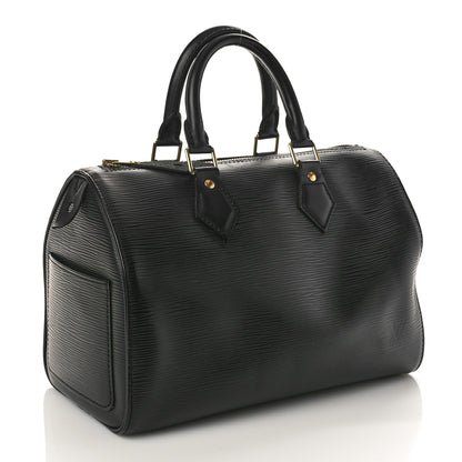 Louis Vuitton Epi Speedy 25 Black 2 of 10