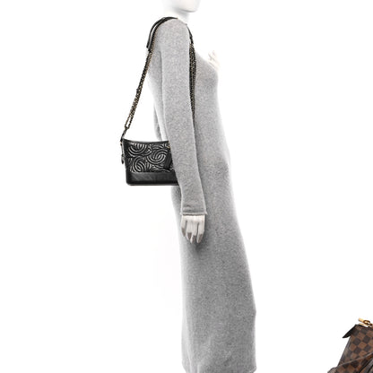 Chanel Aged Calfskin CC Quilted Small Gabrielle Hobo Black 2 of 10
