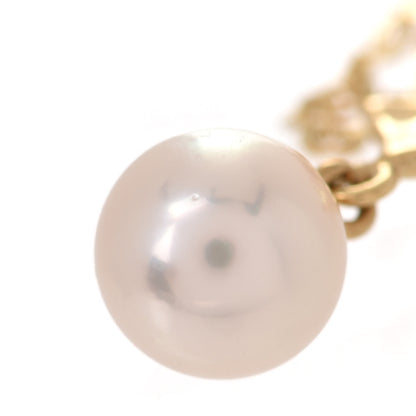 Mikimoto 18K Yellow Gold Pearl 6mm Bow Drop Pendant Necklace 7 of 7