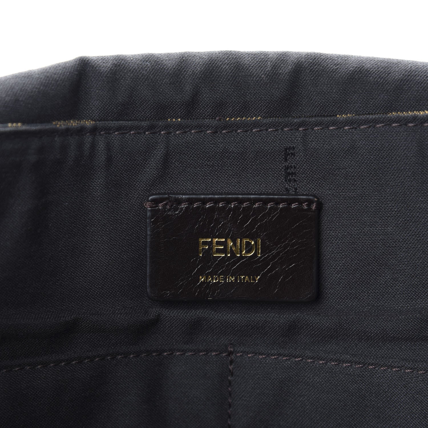Fendi Zucca Vitello Artic Messenger Bag Tobacco Castagna 10 of 12