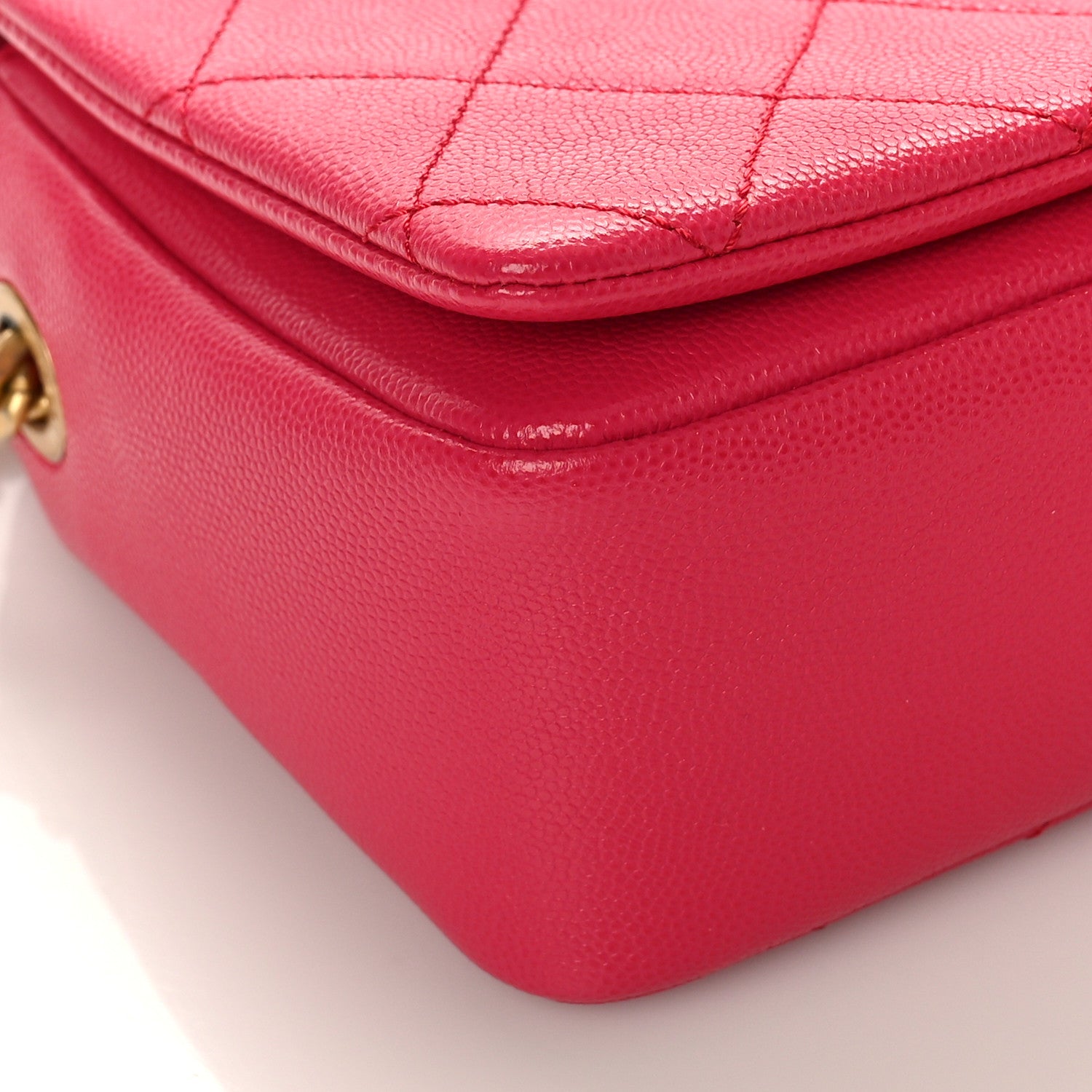 Chanel Caviar Quilted Small Fashion Therapy Flap Bag Dark Pink 8 of 9