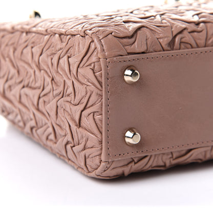 Christian Dior Lambskin Gathered Mini Lady Dior Fard 8 of 9