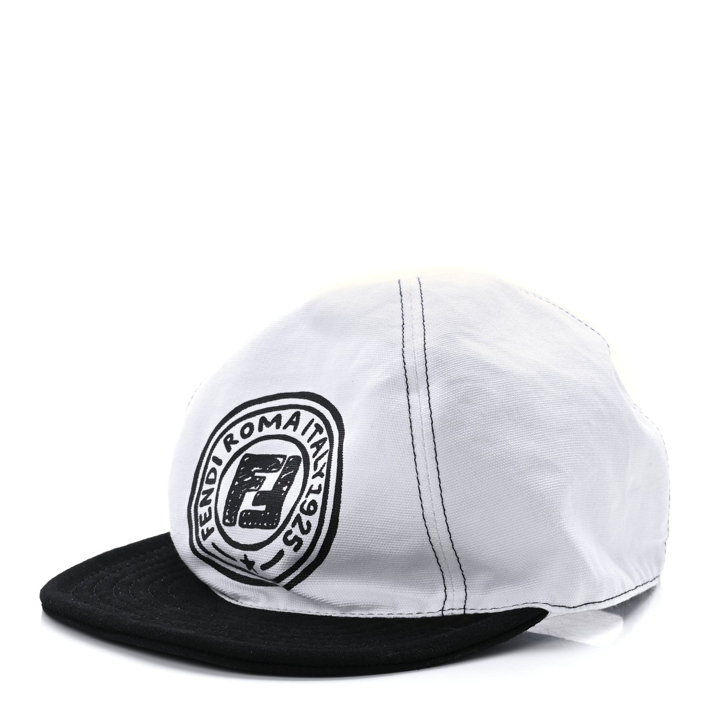 X JOSHUA VIDES Canvas Reversible Baseball Hat White Black