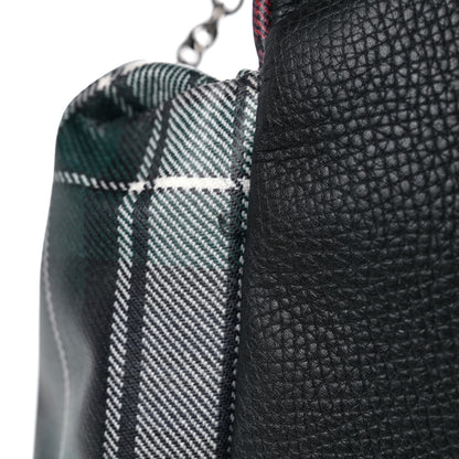 Burberry Laminated Tartan Patchwork Medium Rucksack Backpack Military Red 12 of 18