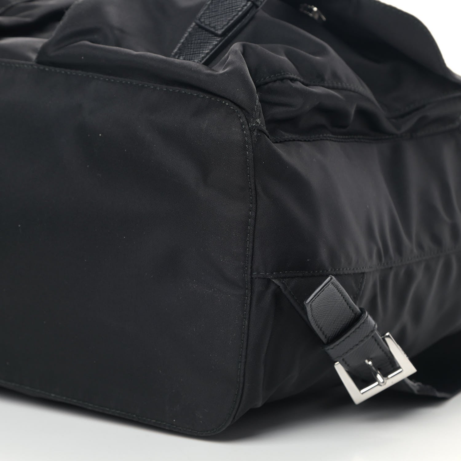 Prada Tessuto Nylon Saffiano Medium Backpack Black 7 of 10