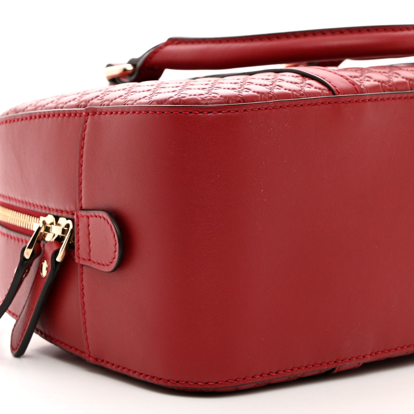 Soft Microguccissima Medium Crossbody Bag Rosso