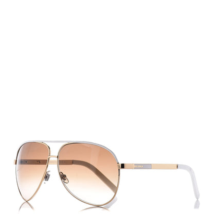Gucci Aviator Sunglasses 1827/S White Gold 1 of 6