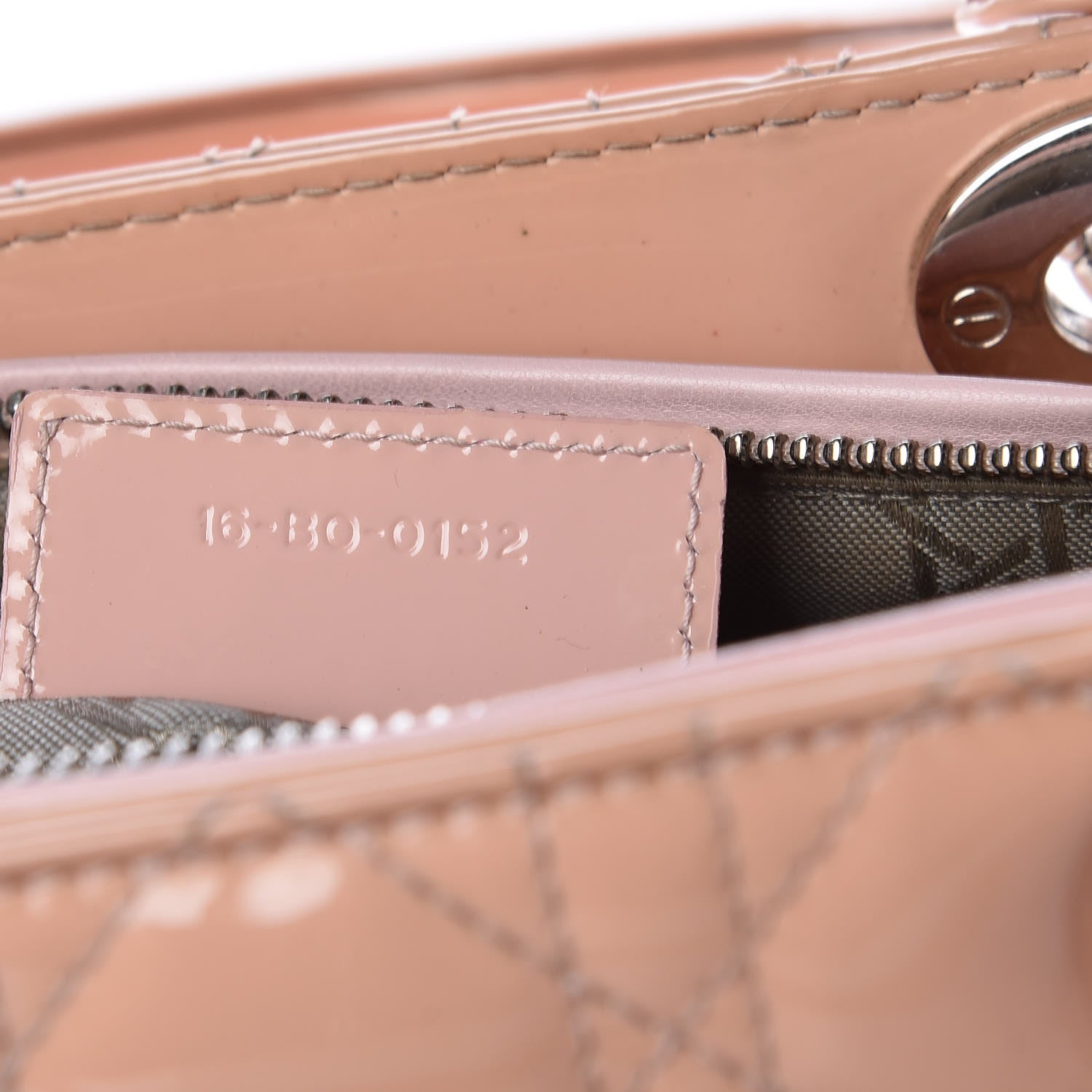 Christian Dior Patent Cannage Large Lady Dior Light Pink 8 of 13