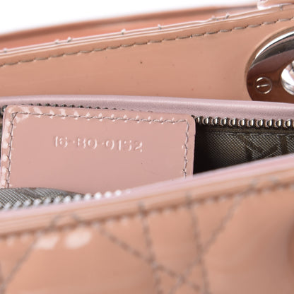 Christian Dior Patent Cannage Large Lady Dior Light Pink 8 of 13