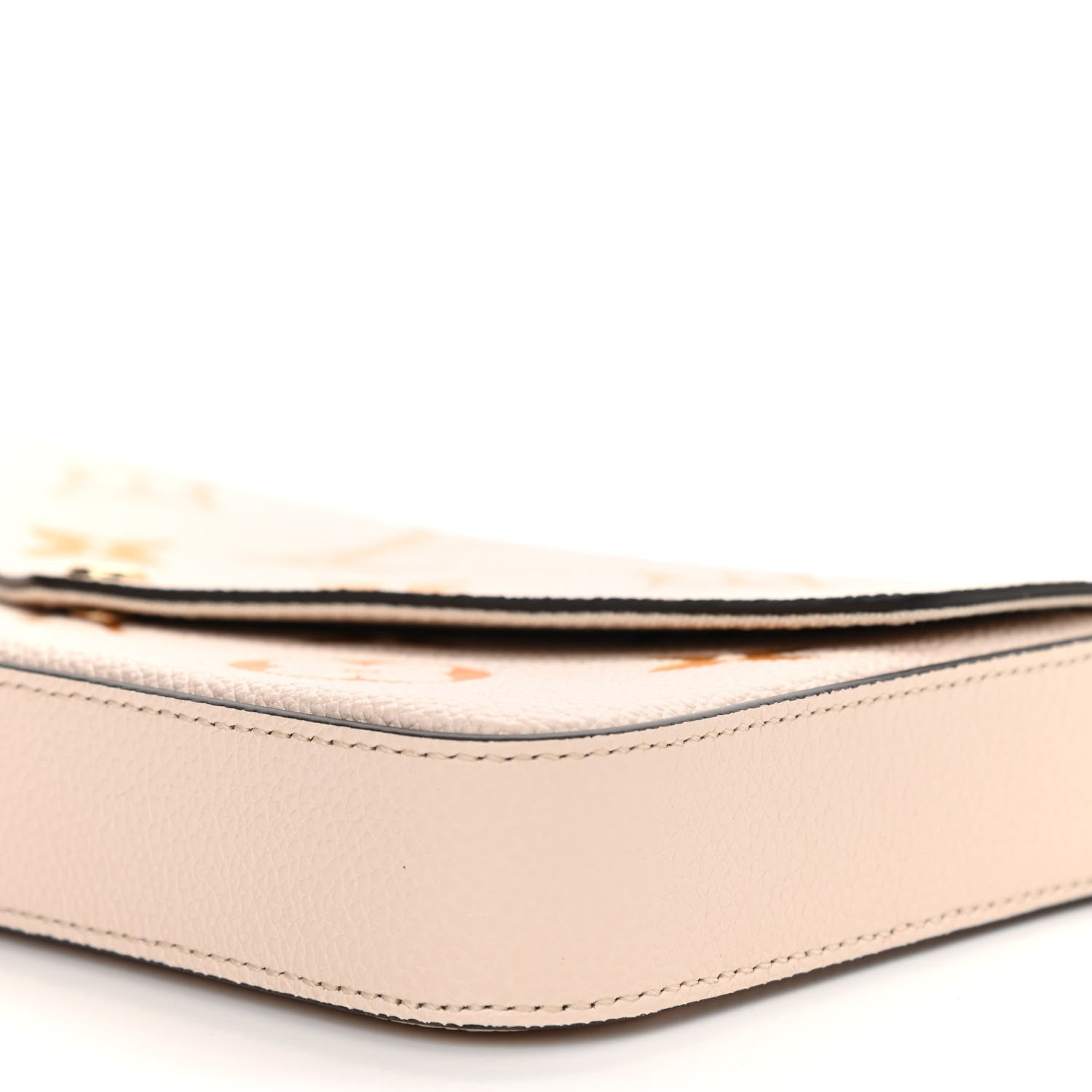 Louis Vuitton Empreinte Monogram Giant By The Pool Felicie Pochette Chain Wallet Cream Saffron 10 of 12