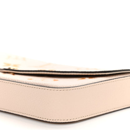 Louis Vuitton Empreinte Monogram Giant By The Pool Felicie Pochette Chain Wallet Cream Saffron 10 of 12