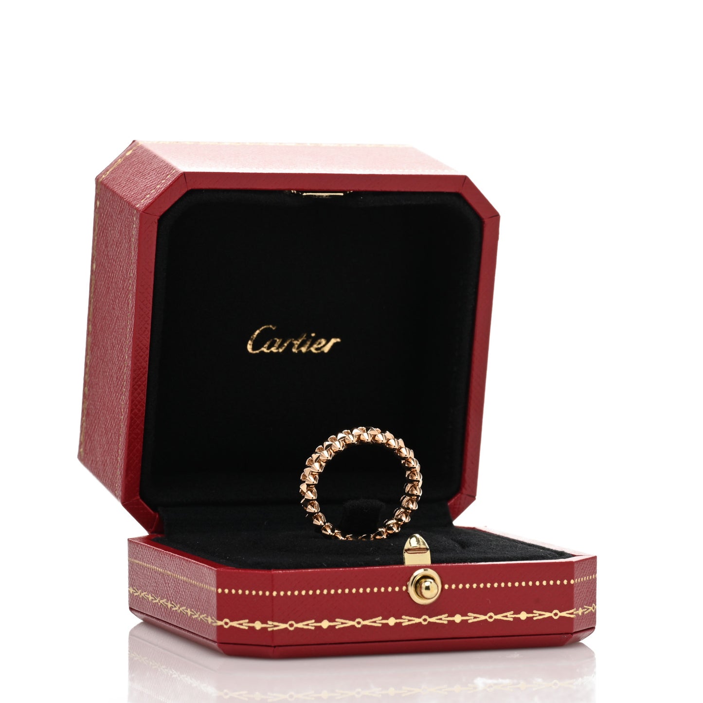18K Pink Gold SM Clash De Cartier Ring 55 7.25