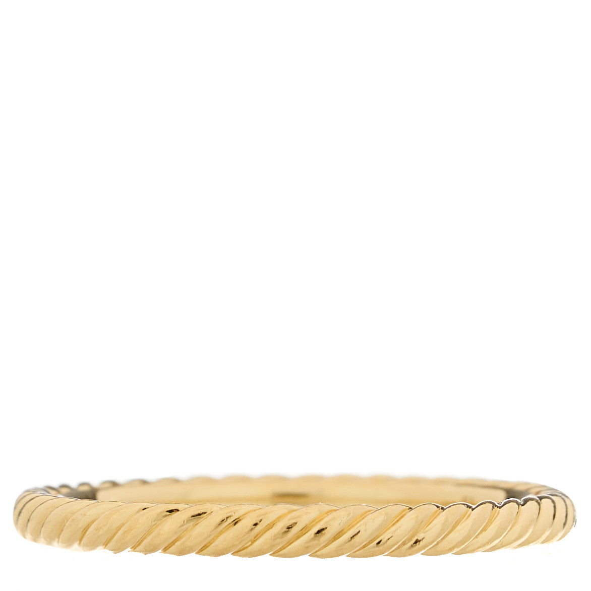 18K Yellow Gold 2mm Cable Classics Band Ring 53/6.5