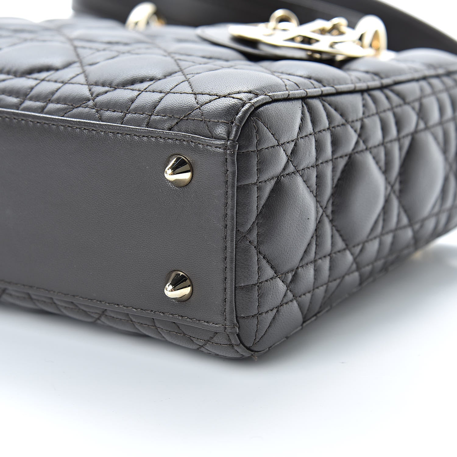 Christian Dior Lambskin Cannage Small Lucky Badges My Lady Dior Black 10 of 12