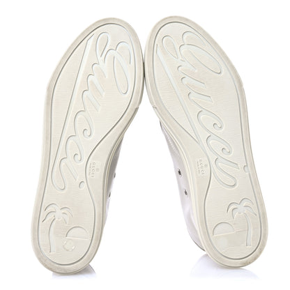 Gucci Miro Soft Calfskin Womens High Top Sneakers 38.5 Mystic White 6 of 9