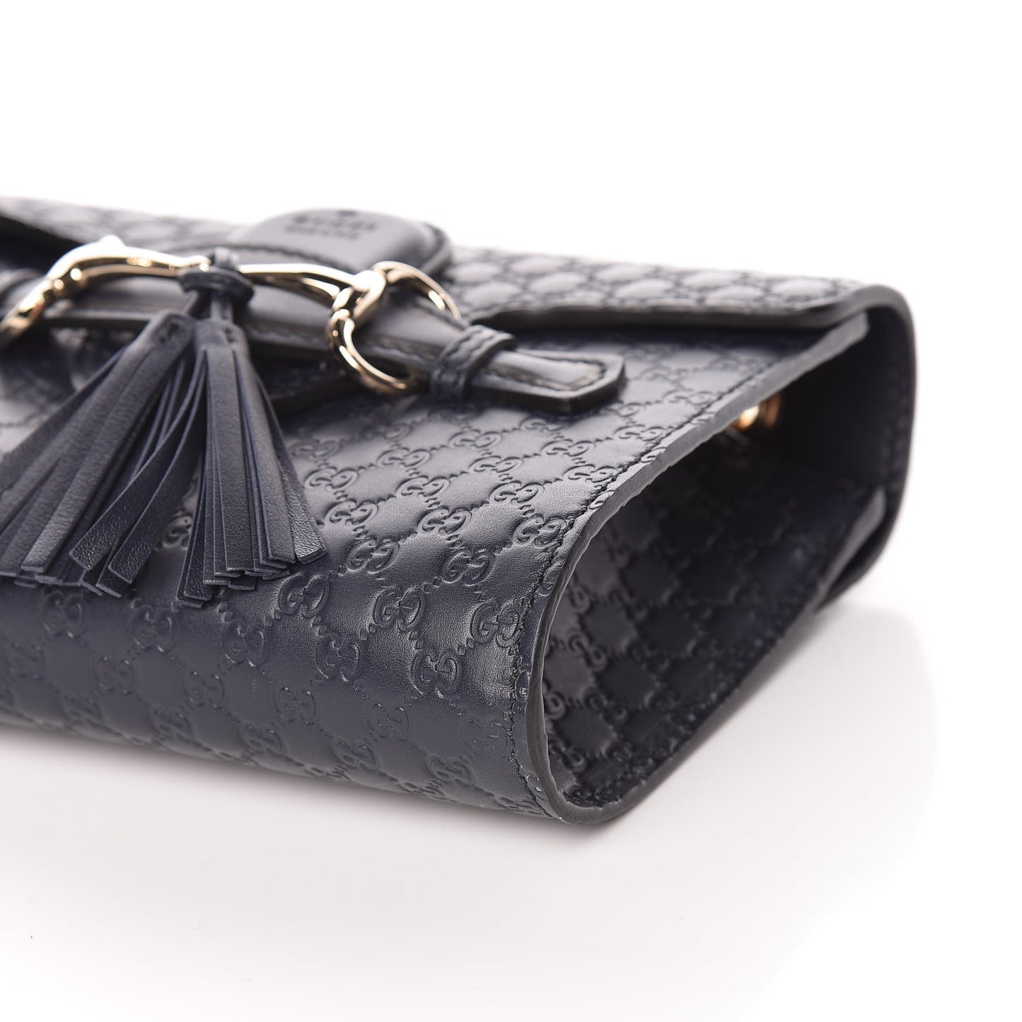 Microguccissima Mini Emily Chain Shoulder Bag Blue