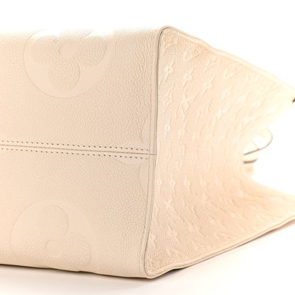 Louis Vuitton Empreinte Monogram Giant Onthego GM Creme 11 of 12