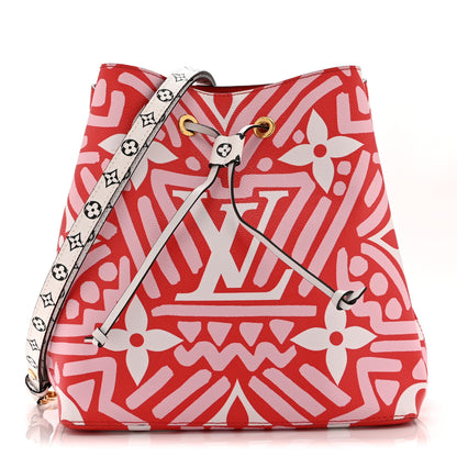 Louis Vuitton Monogram Giant Crafty NeoNoe MM Rouge Rose Creme 1 of 9