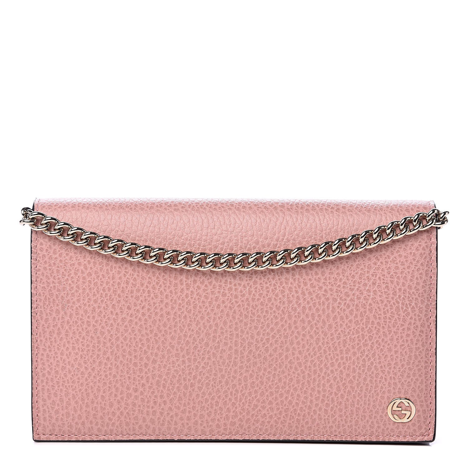 Gucci Dollar Calfskin Medium Betty Chain Wallet Soft Pink 1 of 10