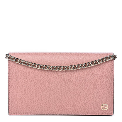 Gucci Dollar Calfskin Medium Betty Chain Wallet Soft Pink 1 of 10