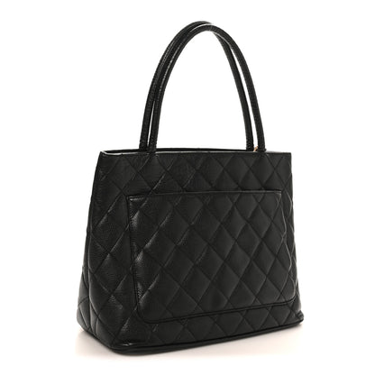 Chanel Caviar Quilted Medallion Tote Black 3 of 11