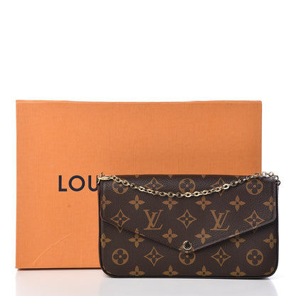 Louis Vuitton Monogram Pochette Felicie Chain Wallet Fuchsia 11 of 11