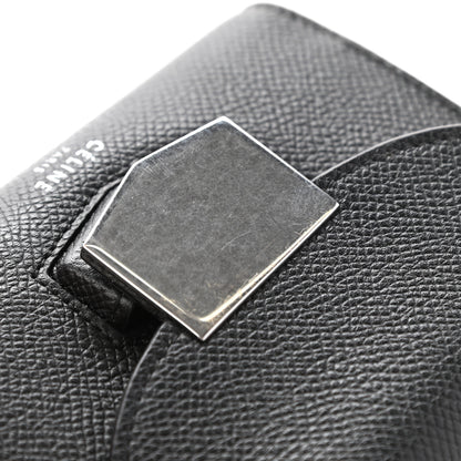Celine Grained Calfskin Small Trotteur Multifunction Wallet Black 5 of 11