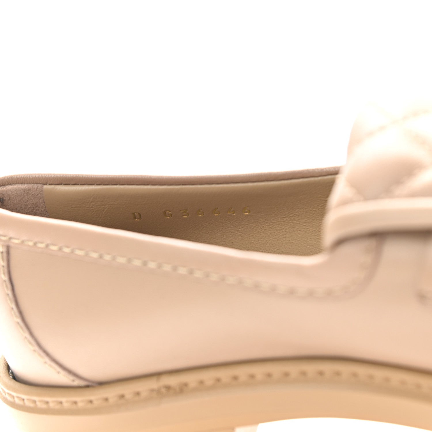 Chanel Lambskin Quilted CC Turnlock Loafers 35 Beige 8 of 8