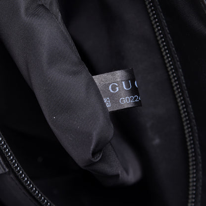 Gucci GG Supreme Monogram Web Flap Messenger Bag Black 8 of 11