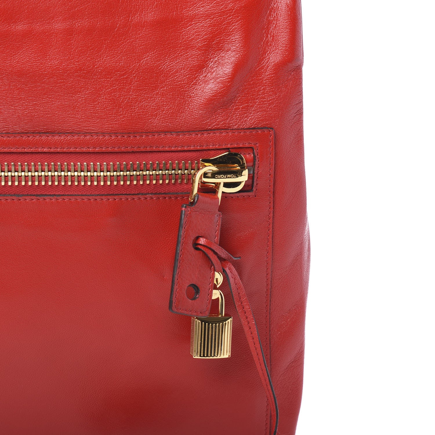 Tom Ford Ramskin Alix Shoulder Bag Flame Red 9 of 9