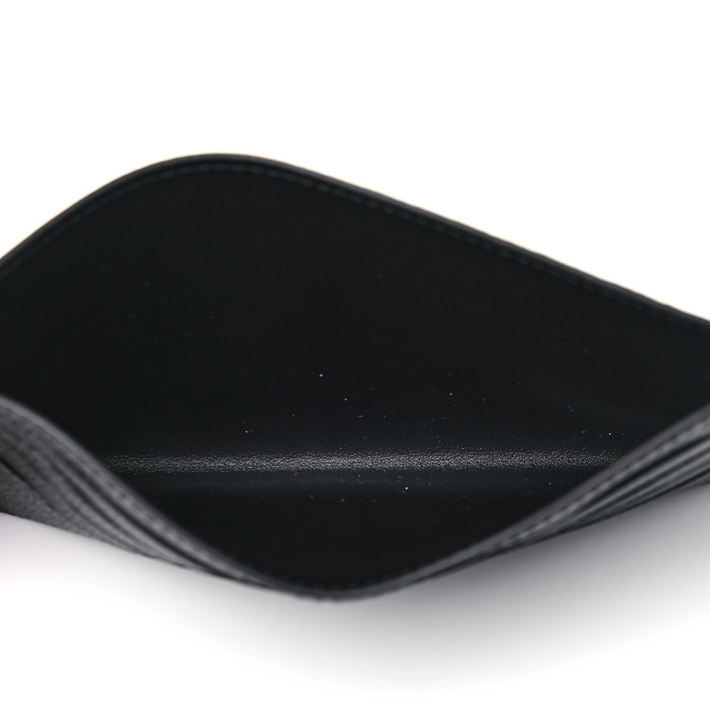 Calfskin Felicie Chain Wallet Card Holder Insert Black