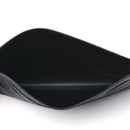 Louis Vuitton Calfskin Felicie Chain Wallet Card Holder Insert Black 5 of 6