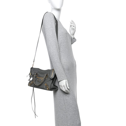 Balenciaga Chevre Gold Metallic Edge Hardware S City Gris Acier 2 of 14