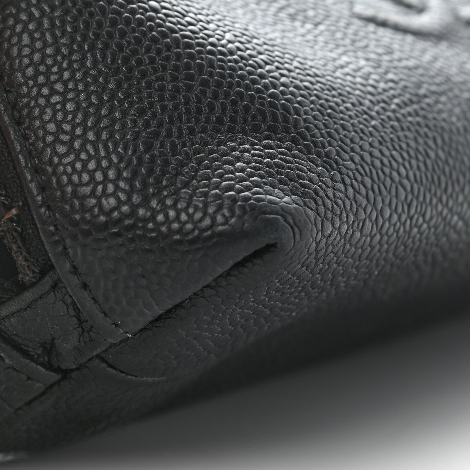 Chanel Caviar Timeless CC Cosmetic Pouch Bag Black 6 of 17