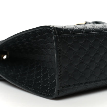 Gucci Microguccissima Medium Emily Chain Shoulder Bag Black 10 of 13