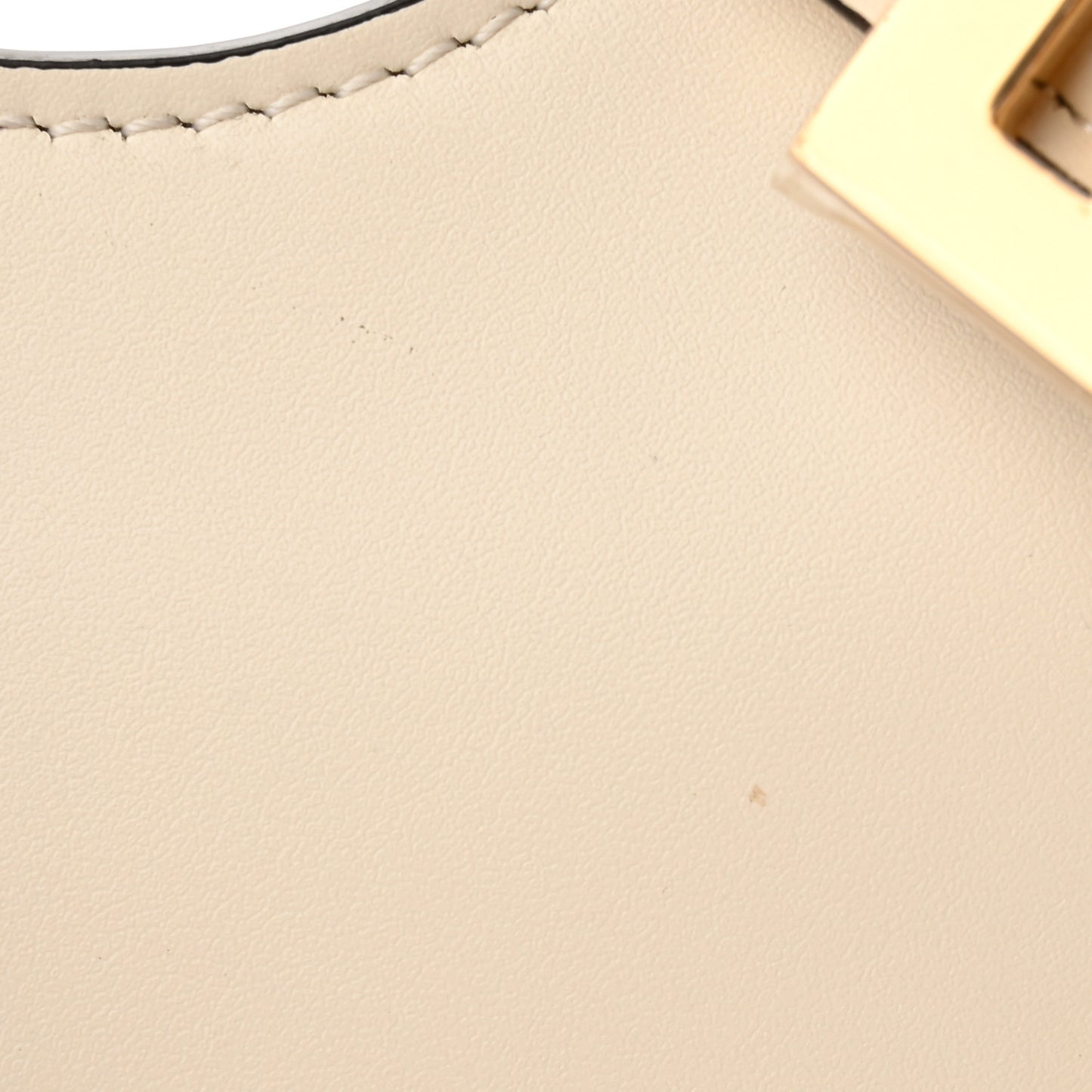 Vitello King Mini Cookie Hobo Bag White Ice