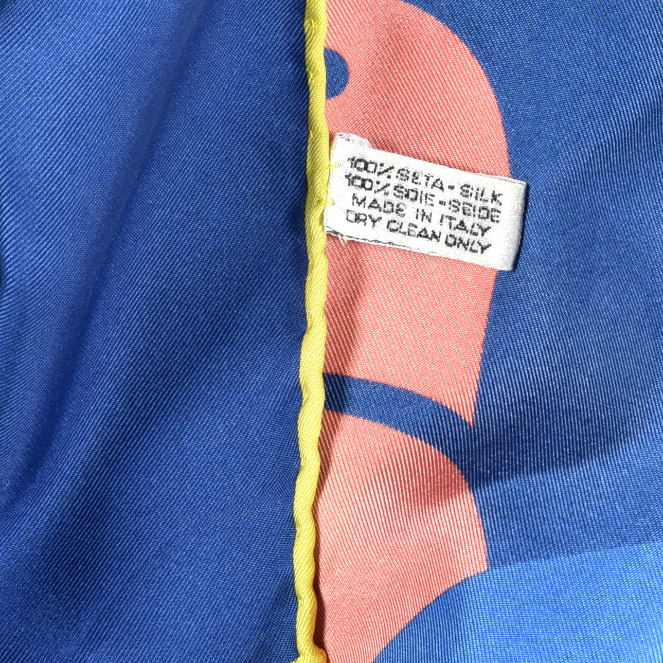 Silk Flamingo Print CC Square Blue Multicolor