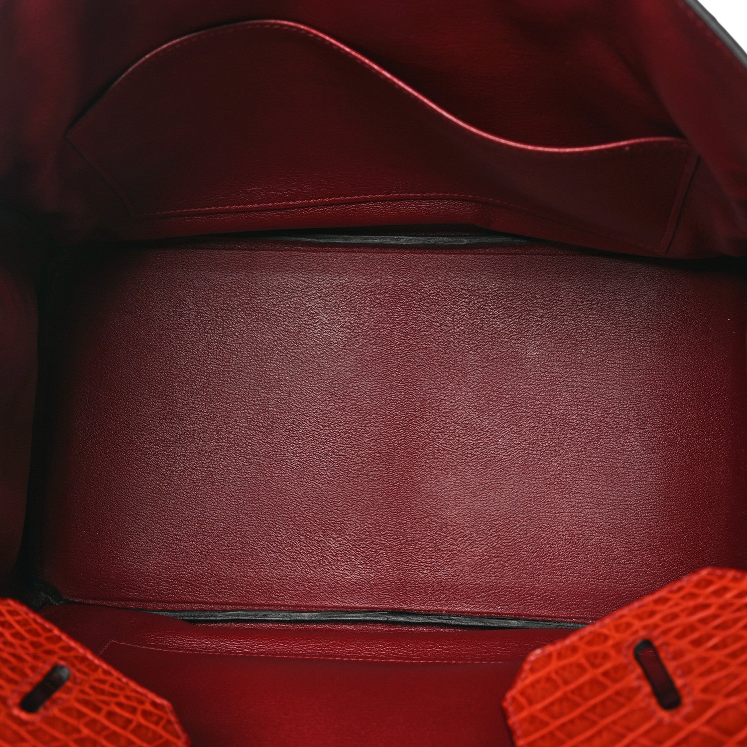 Hermes Matte Niloticus Crocodile Birkin 35 Rouge H 4 of 9