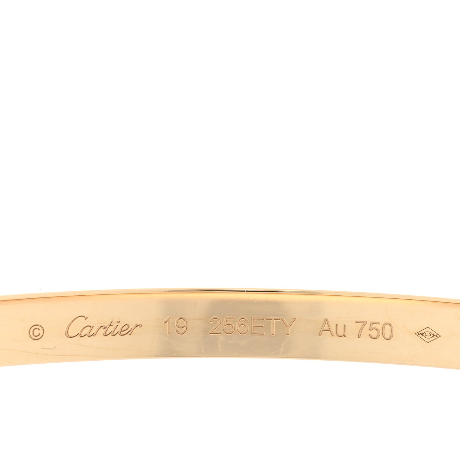 Cartier 18K Yellow Gold Small LOVE Bracelet 19 3 of 6