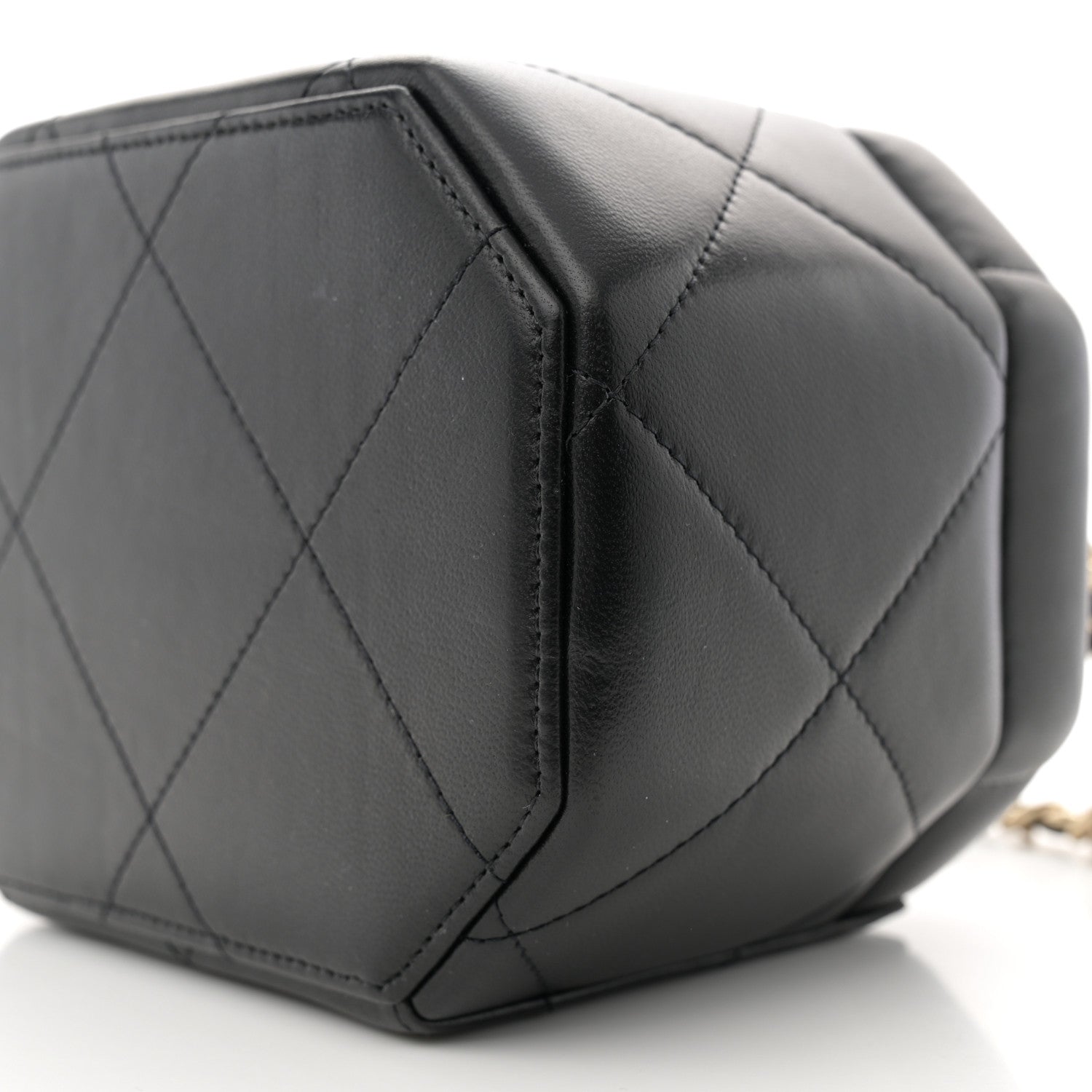 Chanel Lambskin Quilted Vendome Case Black 10 of 10