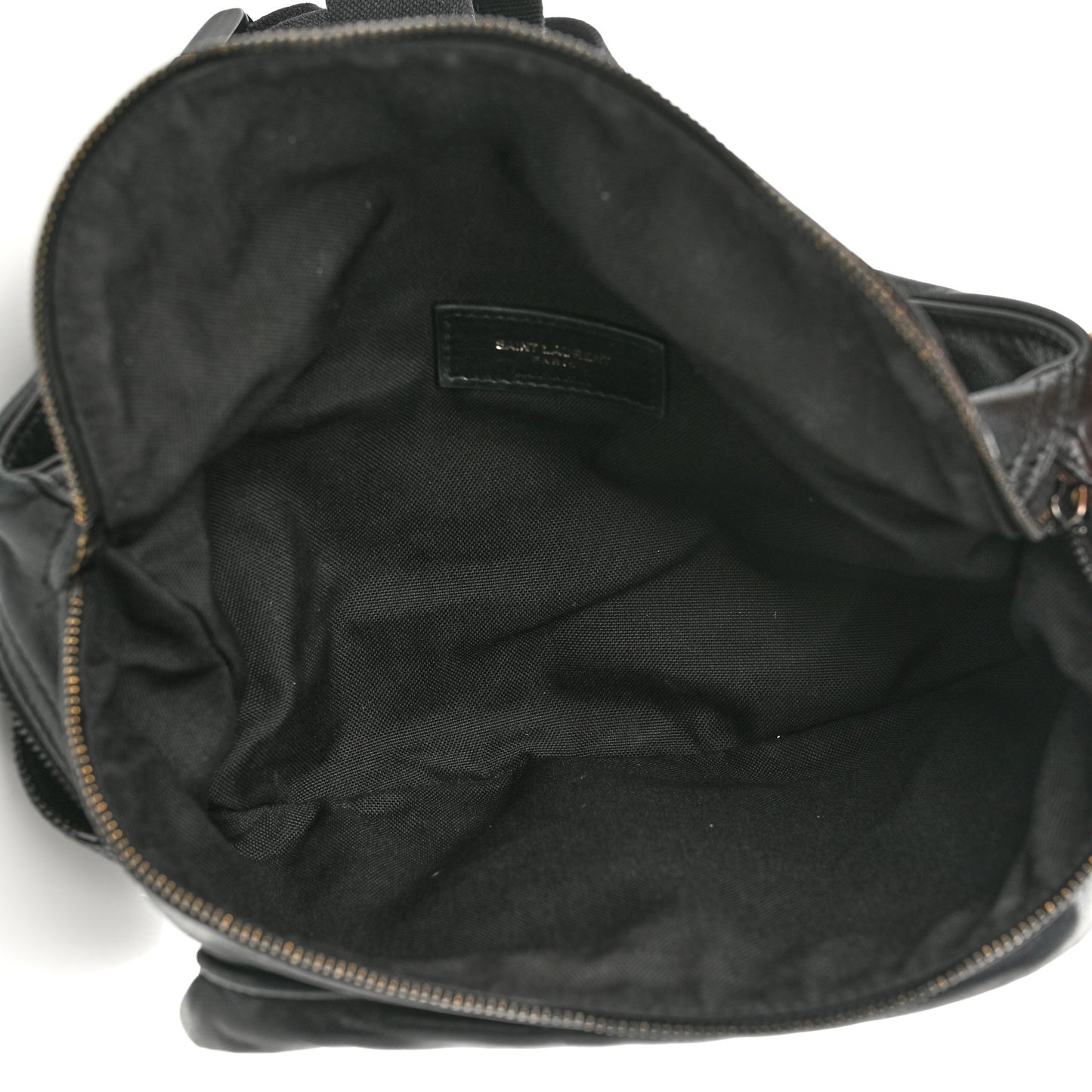 Lambskin Logo Ripstop Body Belt Bag Black